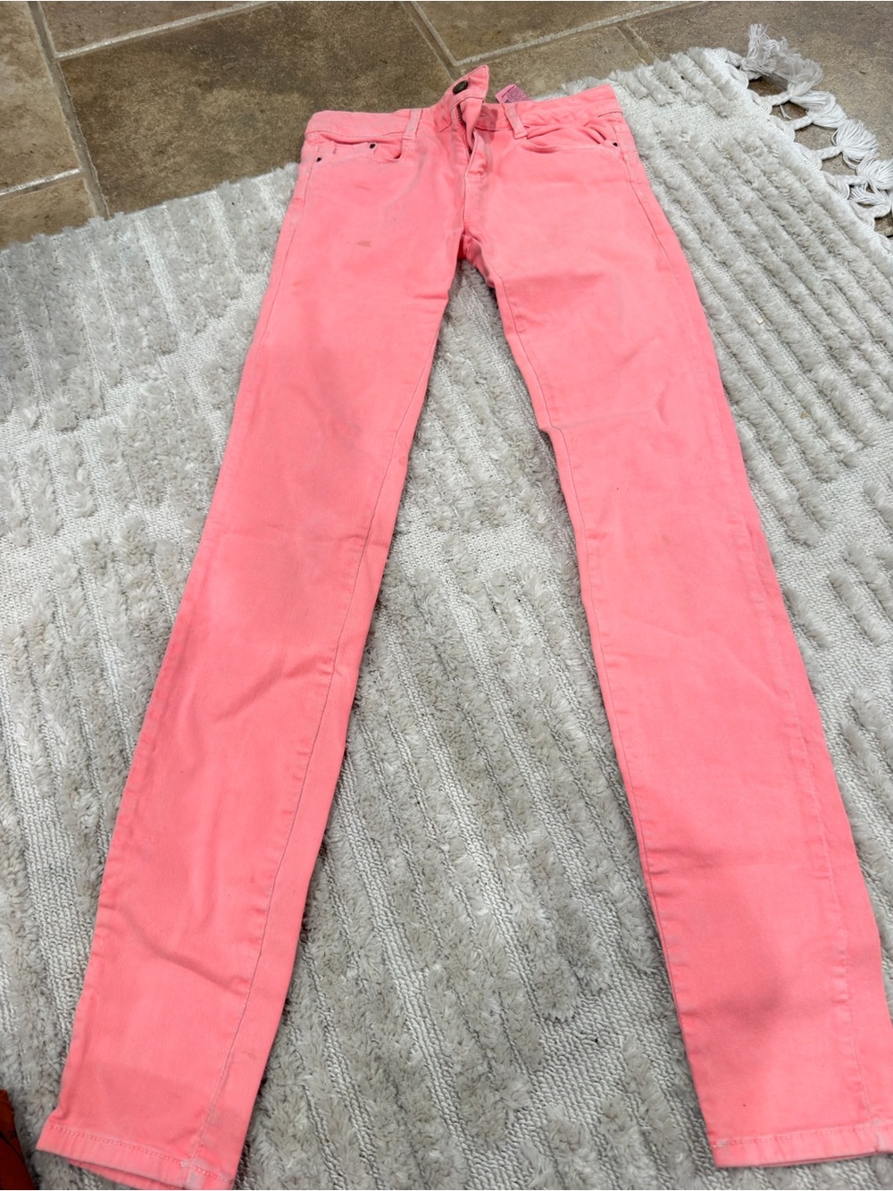 Zara Coral Pink Skinny Jeans